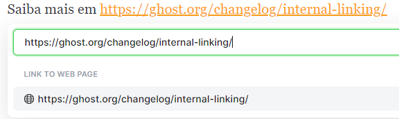 Links internos no Ghost - Evolução fundamental para organização do blog.